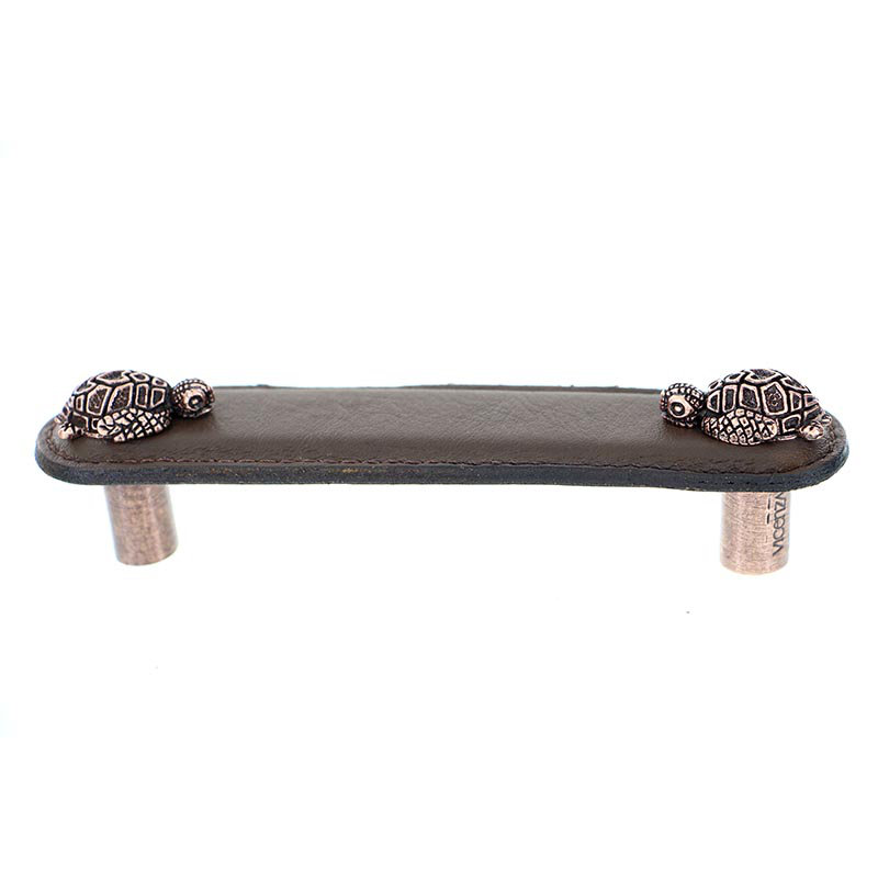 Pollino 4" Center to Center Bar Pull, Antique Copper, 4''