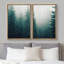 «Forest Green Pine Trees in the Mist», ensemble de 2 reproductions-92285371-92285367