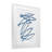 Minimalist Fish Outline Framed Print Under Glass, design by Lil' Rue-117850332-117850333