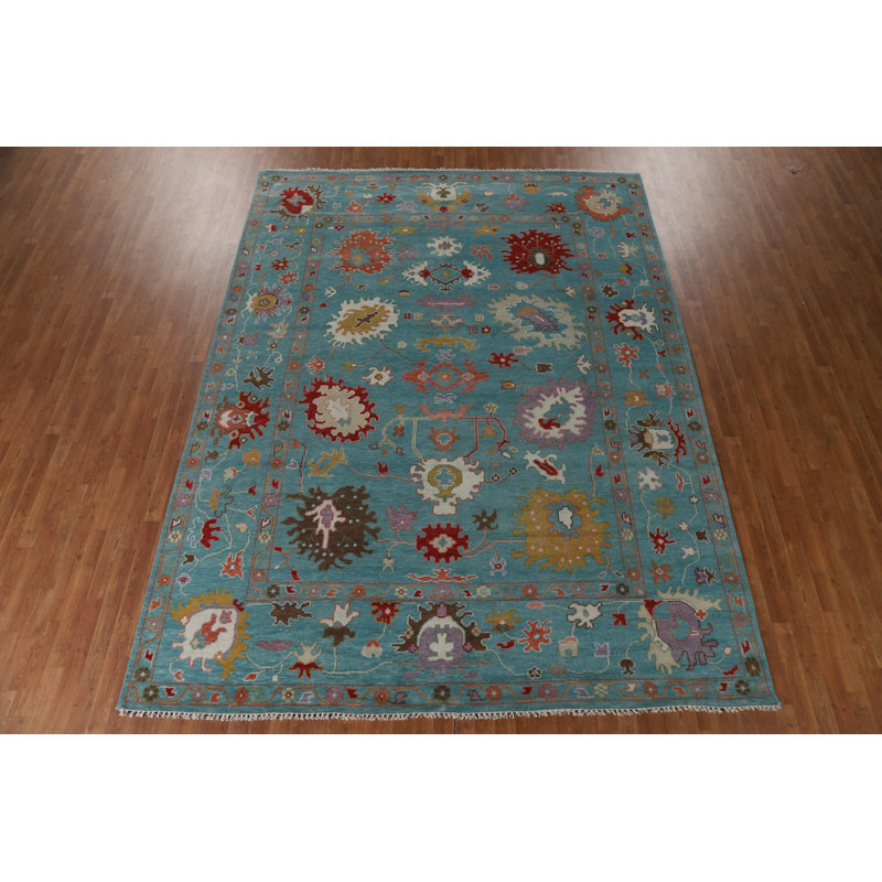 Tapis floral 9 x 12 Oushak