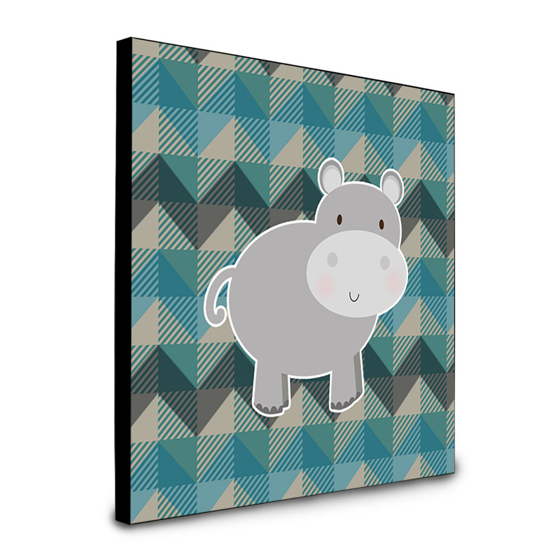 Panneau mural hippopotamus art Cammy
