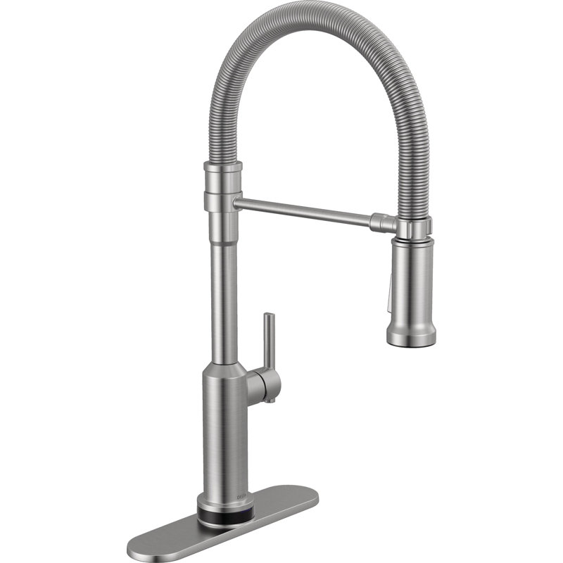 Touch2O Technology Kitchen Faucet with Touchless Technology, Lumicoat Arctic Stainless