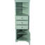Armoire triangulaire avec tablette réglable et 3 tiroirs pour la décoration intérieure des tablettes-1666460985