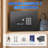 Electronic Safe Box with Key and Digital Keypad, Black Security Lock Box, Small Home Safe 0.25 Cu Ft, Heavy Duty Solid Steel, Wall or Floor Mounted, for Money Jewelry Documents