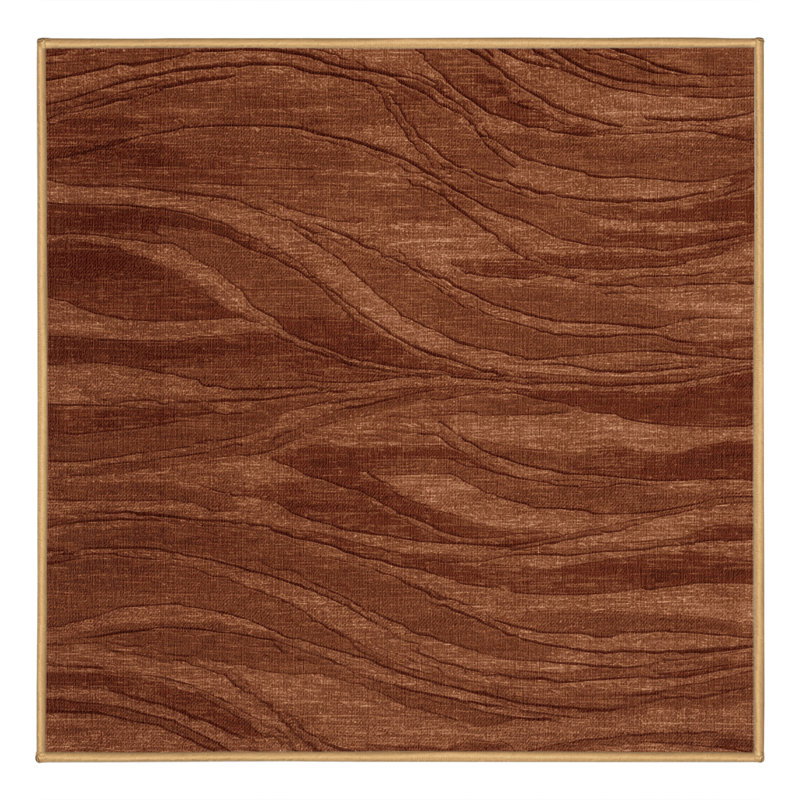 Tapis abstrait lavable à la machine, Carré 5 pi