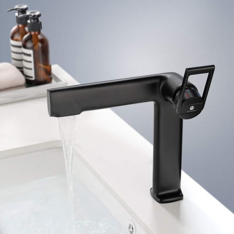 Single-handle Bathroom Faucet, Black