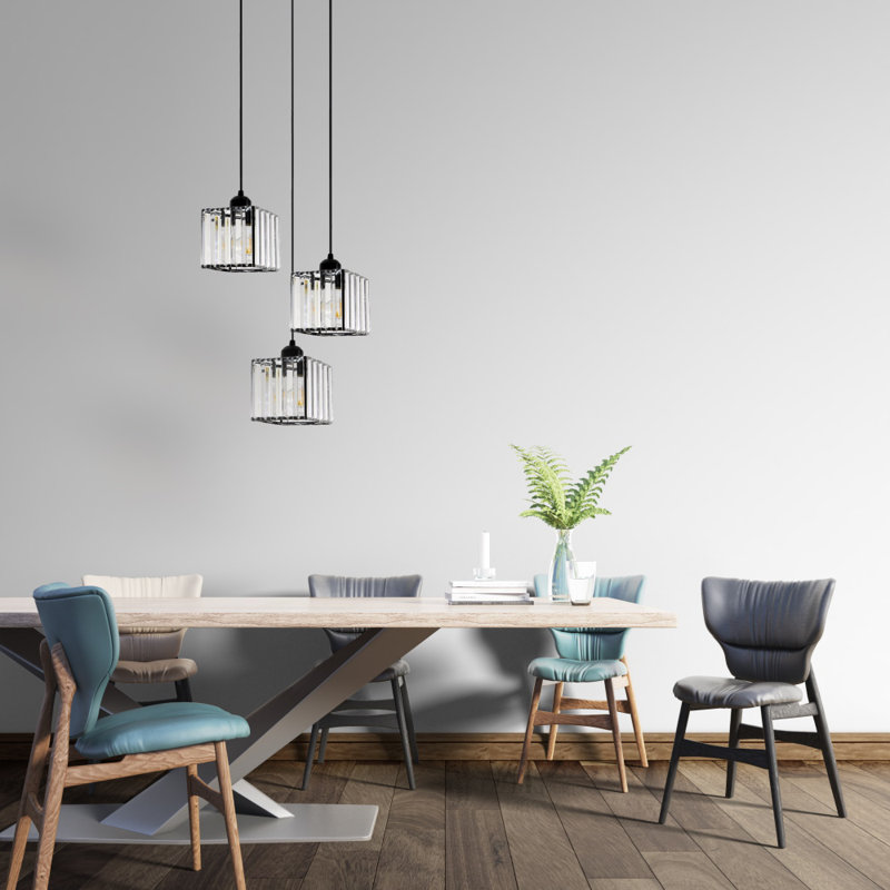 Varner 3 - Light Black Cluster Pendant