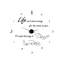 Dance in The Rain Quote Wall Clock