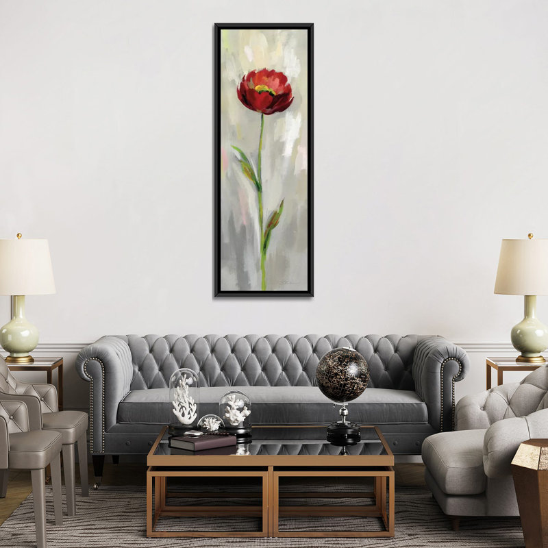 «Single Stem Flower II» par Silvia Vassileva, impression sur toile tendue, H 72 po x l 24 po x P 1,5 po
