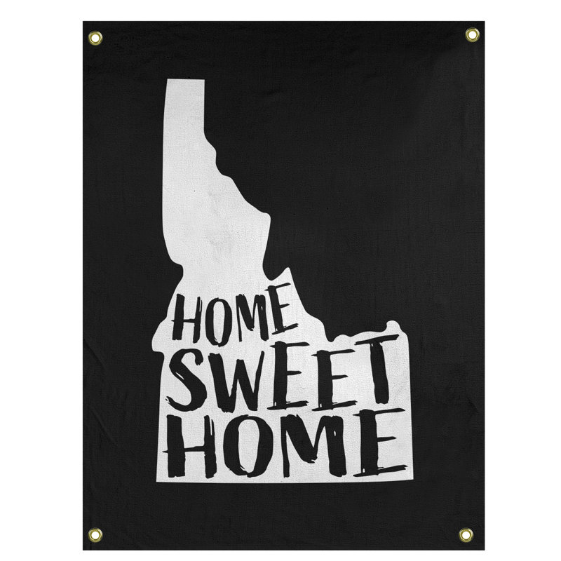 Tapisserie murale idaho doux pour la maison, H 36 po x l 26 po, Noir