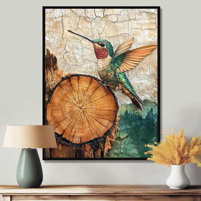 Ghyslain Hummingbird Into Wood Forest Quest IV - Hummingbird Wall Art