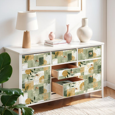 Peel and Stick Wallpaper Contact Paper Sage Olive Fern Canopy Self Adhesive and Removable 17.7in x 118in(45x300cm)