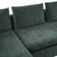 Canapé modulaire en chenille avec rangement et coussins Trace-1029460510