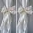 2 Pack French Silky Bow Curtain Tiebacks