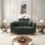 Canapé Chesterfield de luxe modulaire avec similicuir et capitonnage à boutons