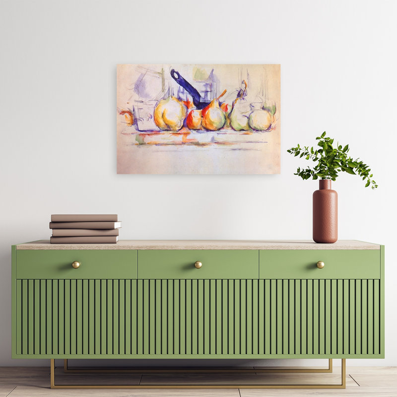 Nature morte avec casserole, 1902, impression d'art classique classique coloré, 16" H x 24" W