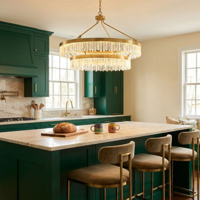Landon 2-Light LED Hubbs in Warm Brass