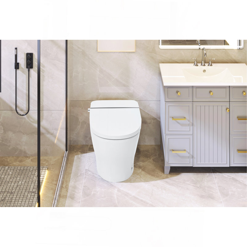 Toilette intelligente chauffante sans bidet