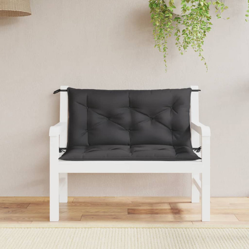 Outdoor 2.8'' Bench Seat / Back Cushion, Navy Blue, 39.3" x 19.7"