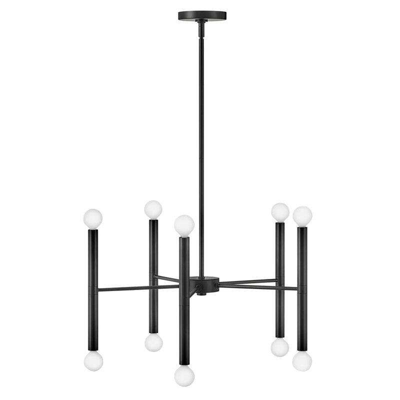 Jamir 10-Light Chandelier, Noir