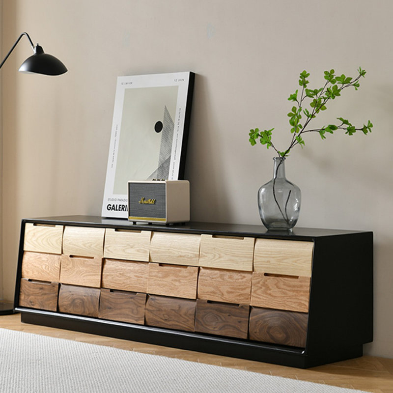 Meuble télé moderne en bois massif