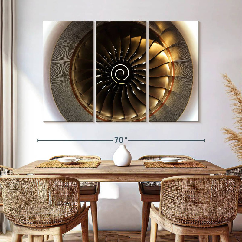 Mehar Sunlit Turbine Aircraft, 42" H x 65" W