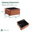 Grand repose-pieds avec rangement 31,1 po Delton-264571694