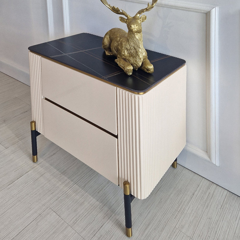 60cm W Manufactured Wood Bedside Table