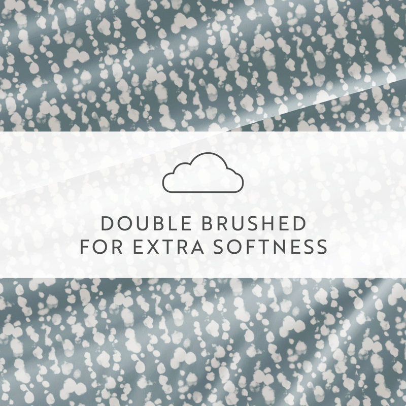 Full Blue and White Striped Microfiber Sheet Set
