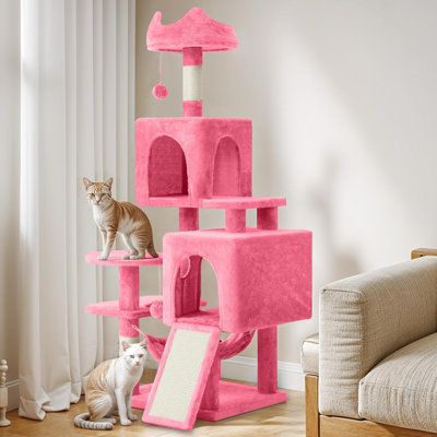 Tour pour arbre à chat, multi-niveaux avec poteau à griffer en sisal, condos pour chat