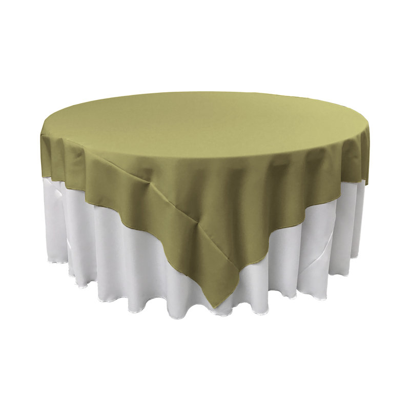 Wayfair Basics® Fisher Solid Color Square Tablecloth, Dark Sage, 90" Square