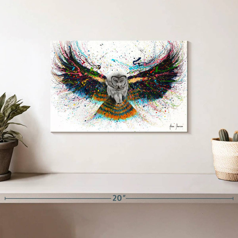 Chouette crépuscule hypnotique Brampt, H 8 po x l 12 po