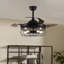 Braunstone 3 - Blade Indoor Caged Ceiling Fan with Remote Control and Light Kit Included