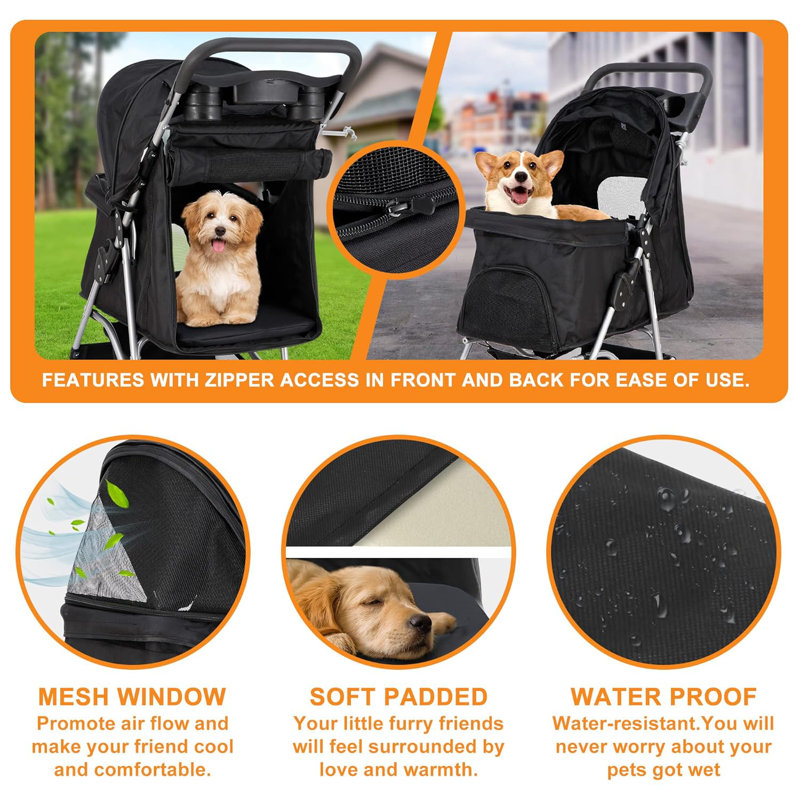 Poussette pour animaux de compagnie