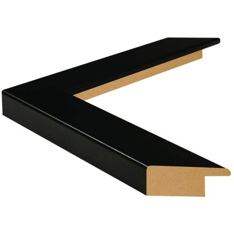 Set of 4 Black Composite Wood Wall Picture Frames
