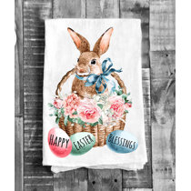  Whaline Easter Kitchen Towel Black White Dish Towel Happy  Easter Plaid Dishcloth Large Tea Towel Decorative Spring Cloth Towel for  Easter Home Kitchen Coking Baking, 4 Designs, 28 x 18 