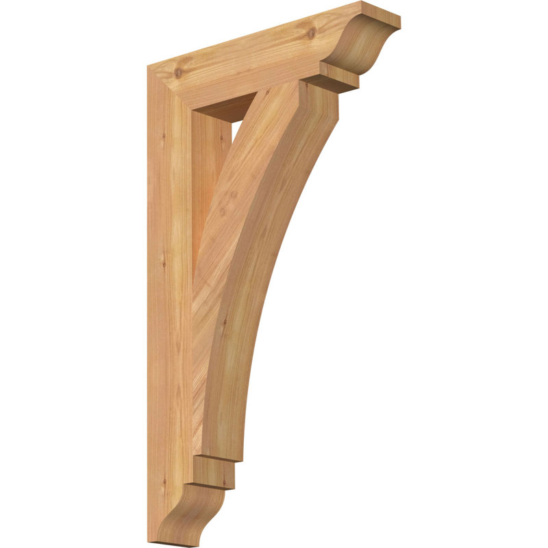 Support traditionnel Thorton, Cèdre rouge, 28"H x 3.5"W x 16"D