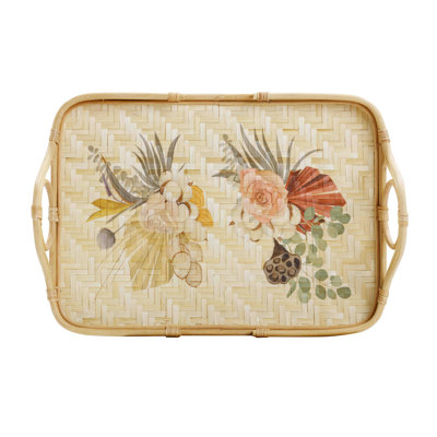 Plateau floral en bambou Cilurzo