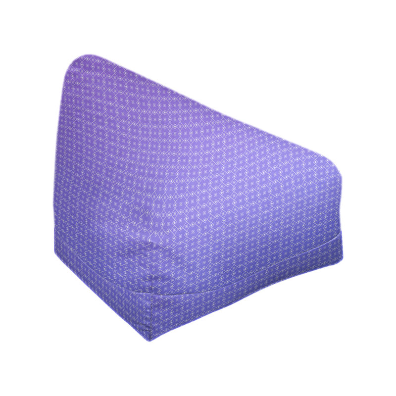 Sac de pois Kitterman, H 27 po x L 30 po x P 25 po, Pouf fauteuil, Bleu / mauve