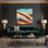 Art mural sur toile vert Southwestern
