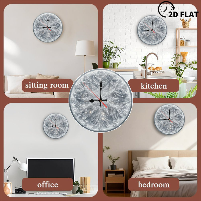 Horloge-Face-avec-Aurore-Hiver-Forêt