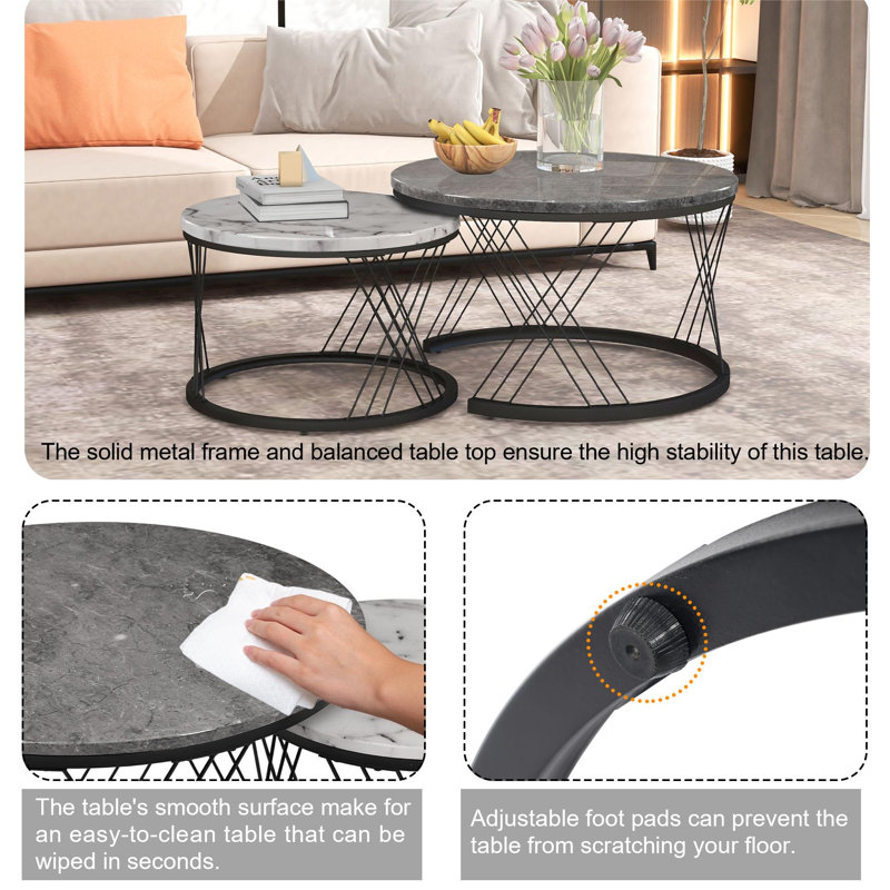 Biftu Coffee Table, Grey