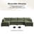 Redenius 6-Piece 148'' Upholstered U-Shape Sectional-522010147