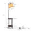 Lampe sur pied à plateau 62 "62"-417508482