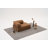 Luxury 2-Seat Sofa, 55.1 x 29.5 x 37.4 inches | 100% Chenille Fabric, Eco-Friendly, Soft Foam Cushions for Comfort | Bed Size: 74.8 x 55.1 inches | Elegant Brown Color, Perfect for Living Room or Den-105526616