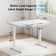Flavio Height Adjustable Standing Computer Desk With Drawer and USB & Type-C Ports For Home Office