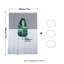 Polyester Shower Curtain With Hooks