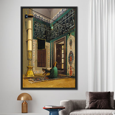 Osman Hamdi Bey Inspired Islamic Canvas Art - Turkish Quran Artwork from Atik Valide Mosque