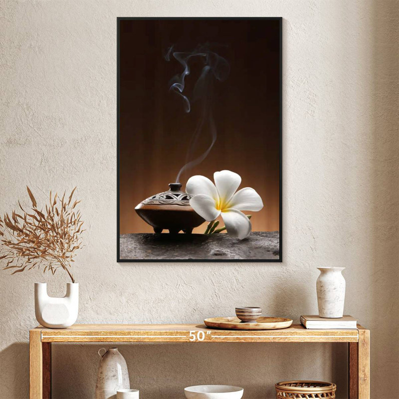 Spa encens aromathérapie, Cadre flottant noir, 27 po x 40 po