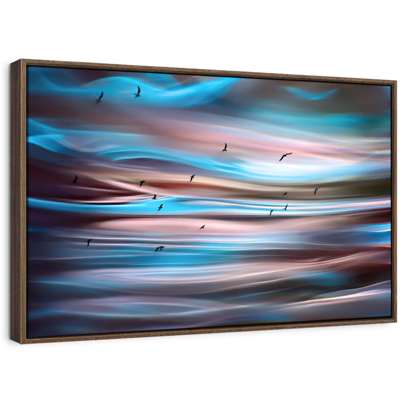 Brampt Sunset Birds I, 17" H x 25" W